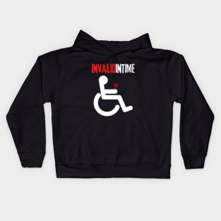 Invalid, Handicap Love, Valentines Wheelchair Kids Hoodie